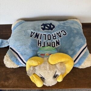Pillow Pets Plush UNC Tar Heels Rameses Mascot 2009 North Carolina Blue NWT